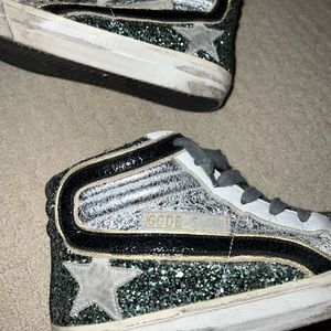 Golden goose glitter slide sneaker 38